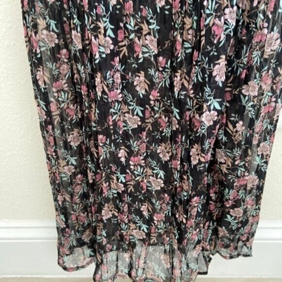 Anthropologie Foxiedox Antonia Pleated Maxi Floral Dress Size NWT XS MSRP $180 - Picture 7 of 14